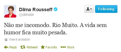 Tweet Dilma set 2013
